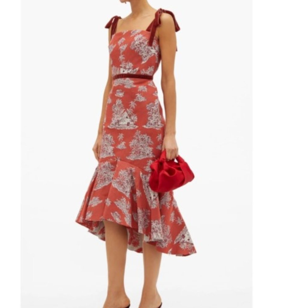 Joanna Ortiz Puebla Nativo Printed Cotton-Blend Midi Dress - Size 6